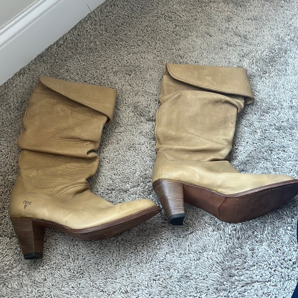FRYE leather boots.